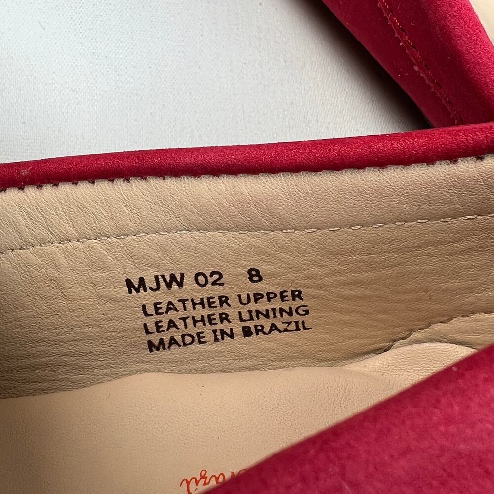 Marc Joseph Leather Driving Loafers Women's 8 Red Slip On Flats Comfort Shoes - Picture 11 of 11